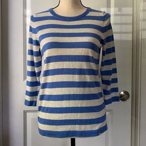 Periwinkle blue and oatmeal heather sweater, XS